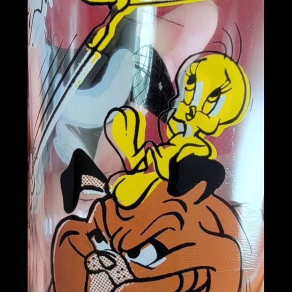 Pepsi glass with Sylvester and tweety bird glass (1976) Brand new - Picture 3 of 7